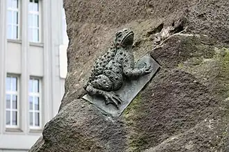 Frosch am 4-Flüsse-Brunnen