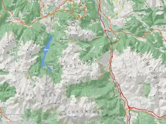 Das Hagengebirge zwischen Königssee im Westen und Salzachtal im Osten