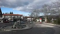 Der Paul-Lincke-Platz im Ortszentrum