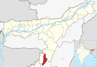 Lagekarte des Distrikts