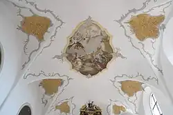 Chor mit Rokokostuck und Deckenmalerei