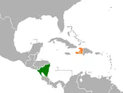 Lage von Guatemala und Haiti