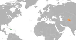 Lage von Haiti und Tadschikistan