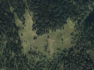 Haitzingalm aus der Vogelperspektive