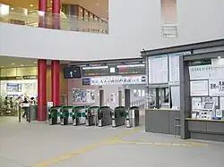 Blick in die Bahnhofshalle