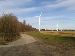 Blick vom Ende der Auffahrt