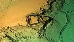 3D-Ansicht des digitalen Geländemodells