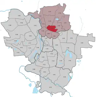 Lage des Stadtteils Landrain (Halle) in Halle (Saale) (anklickbare Karte)