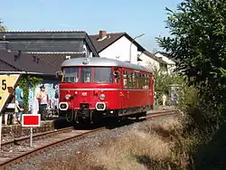 MAN-Schienenbus der RSE auf der Bahnstrecke Bonn-Beuel–Hangelar
