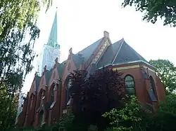 Restaurierung 2009 mit eingerüstetem Turm