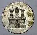 Hamburger Schilling von 1846, Wappenseite