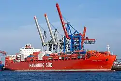 Schiffsabfertigung am Burchardkai – Monte Rosa (2009)