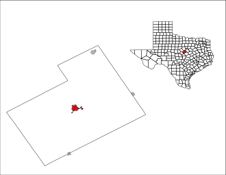 Lage von Hamilton in Texas