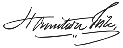 Unterschrift von Hamilton Fish