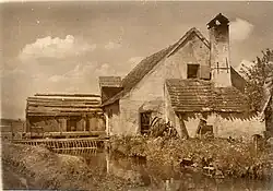 Eine Hammerschmiede in Amendingen (um 1930)