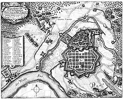 Entsatz der belagerten Festung Hanau im Theatrum Europaeum 1636