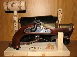 Einfacher Handböller mit 15&nbsp;mm Korken und Zündhütchen