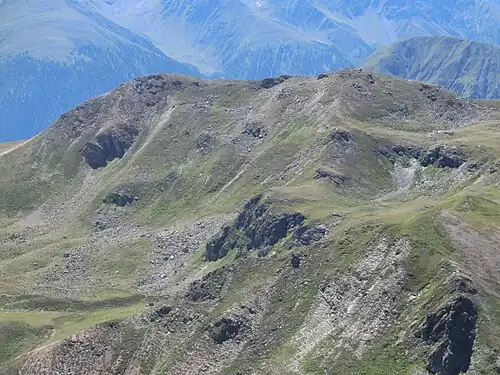 Blick nach Süden zum Hanengretji.