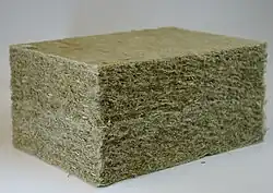 Dämmstoffblock aus Hanffasern