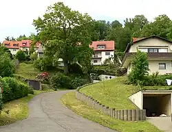 Wohnbebauung am Steilhang des Andreesbergs