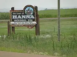 Foto eines Ortsschilds