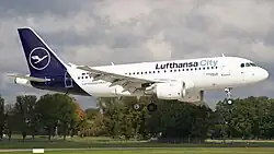 Airbus A319 der Lufthansa City Airlines