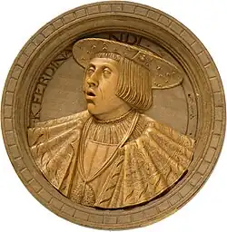 Spielstein mit dem Porträt von König Ferdinand I., um 1530, Landesmuseum Württemberg, Stuttgart