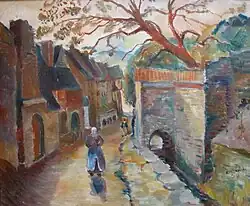 Dorfstraße, Öl auf Leinwand, 1920er Jahre, Mittelrhein-Museum Koblenz