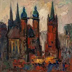 Hans Nowak Der Markt in Halle um 1990