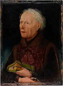 Hans Pleydenwurff, Bildnis des Bamberger Domherrn und Subdiakons Georg Graf von Löwenstein, um 1456 (Gm 128)