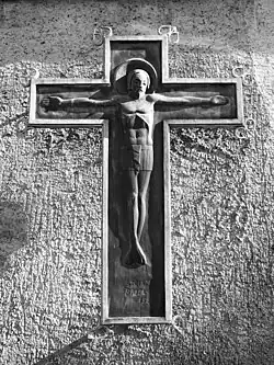 Hans Stocker (1896–1983) Maler. Grabkreuz, Friedhof Wolfgottesacker, Basel