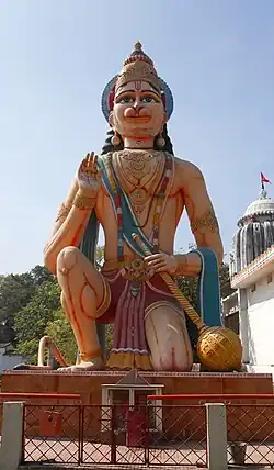 Hanuman-Statue in Biramitrapur