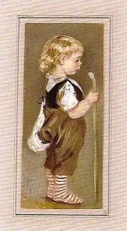 Adolf Friedrich: Bildnis Harald Friedrich als Zweijähriger, 1860