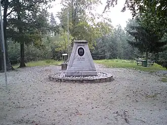 Der Gedenkstein am Dreiländereck