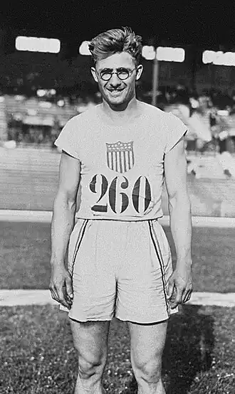 Der Olympiasieger von 1924 Harold Osborn musste sich diesmal mit Rang fünf zufriedengeben