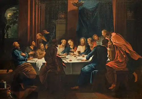 Gemälde Christi Abendmahl von A. Thilo