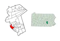 Lage in Pennsylvania