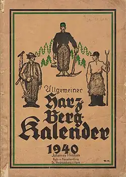 Kalender aus dem Jahr 1940