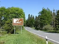 B&nbsp;4 an der Grenze von Niedersachsen nach Sachsen-Anhalt