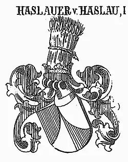 Wappen der Haslauer von Haslau (Variante)