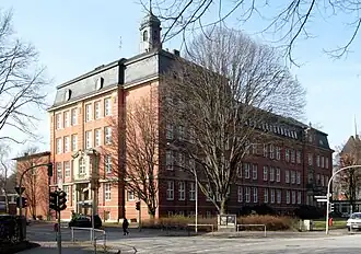 Schule Hasselbrook, erbaut 1905–1907 nach Entwürfen von Albert Erbe