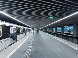 Die 2019–2020 renovierte Station Határ út