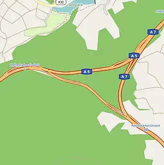 Übersichtskarte Hattenbacher Dreieck