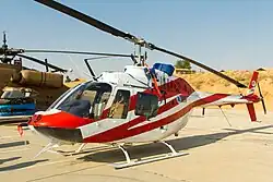 Eine Bell 206 Sayfan zur Helikopterausbildung