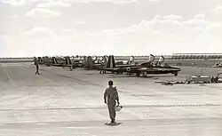 Maschinen und Kadetten/Piloten der IAF-Flugakademie und des Kunstflug­teams auf der neuen Chazerim Airbase 1969