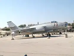 Eine SO-4050 Vautour IIB der 110. Staffel „Knights Of The North“, die auf Ramat David stationiert war