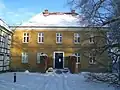 Haus Hilbeck, Nahansicht im Winter