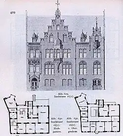 Auf- und Grundriss, Inselstraße 16/17