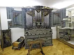 Orgel mit 4 Registern und 3 Feldern im Prospekt von Heinrich Ammann, um 1800