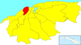 Lage von Plaza de la Revolución in Havanna.